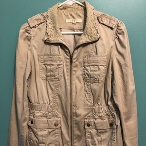 Ann Taylor Loft Khaki Jacket